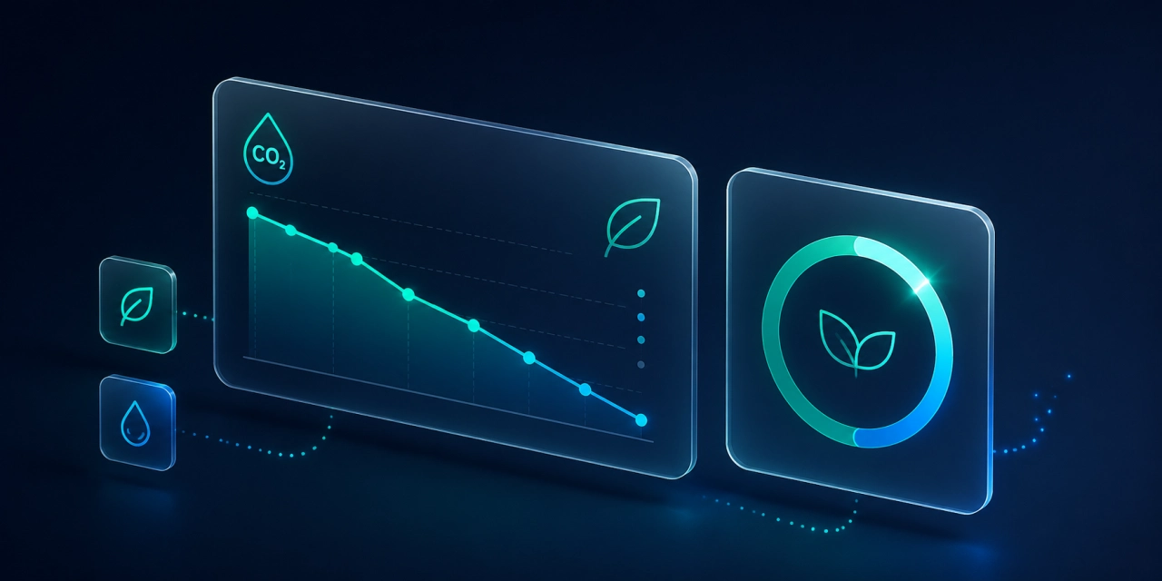 Emissions reduction dashboard concept